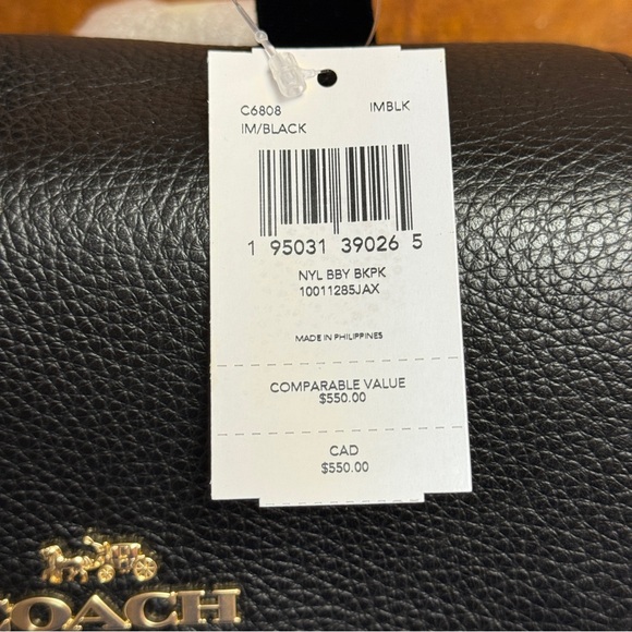 Coach Nylon Baby Diaper Backpack - Black - Picture 6 of 6